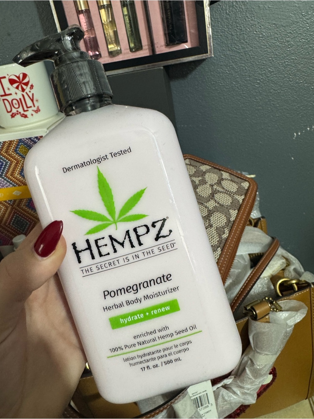 Hempz Pomegranate Herbal Body Moisturizer - biggie bottle